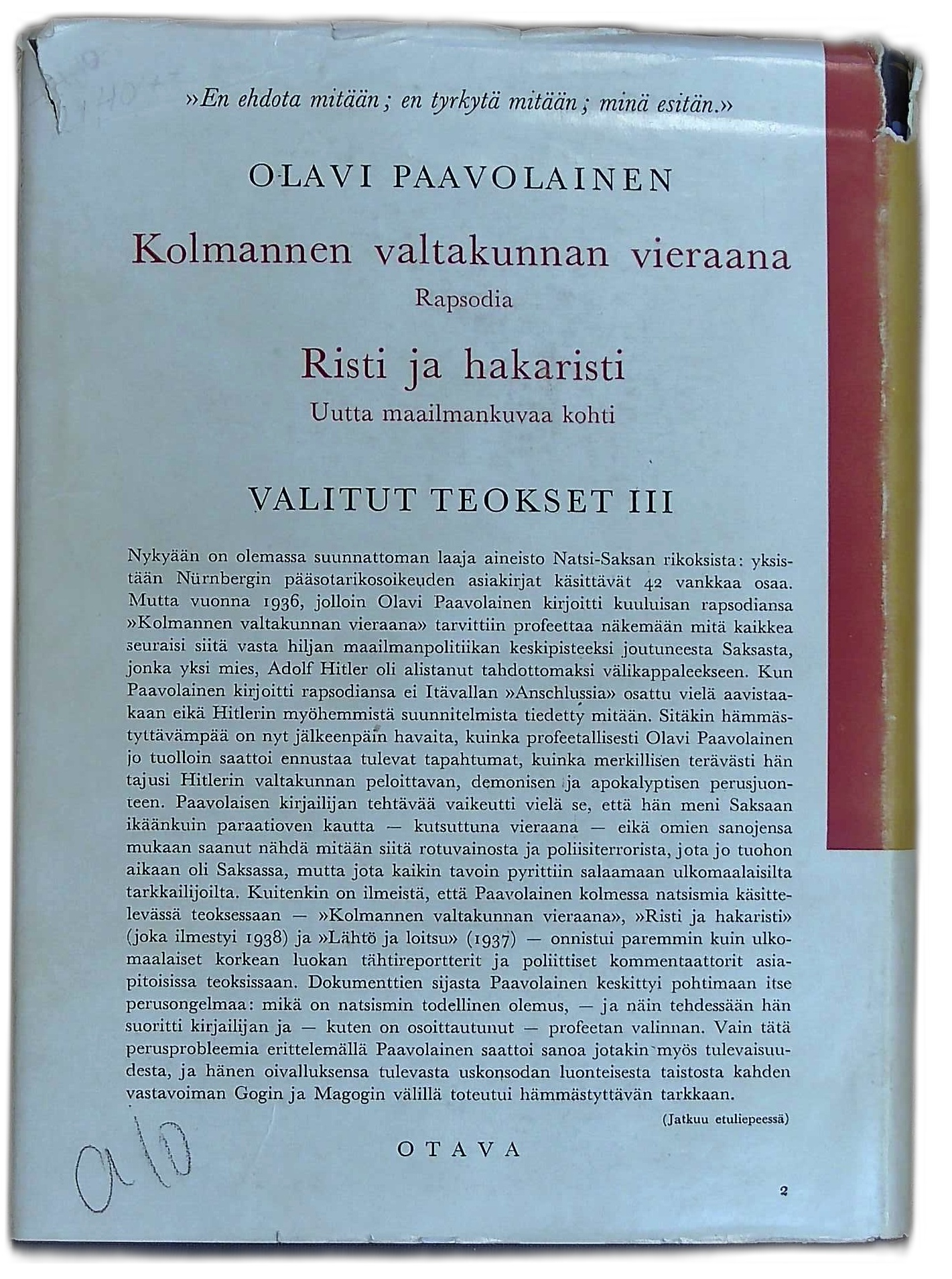 Kuva ilmoituksesta