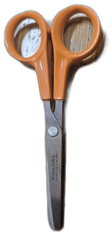 Fiskars -sakset Vähän käytetty naisella on ollut 